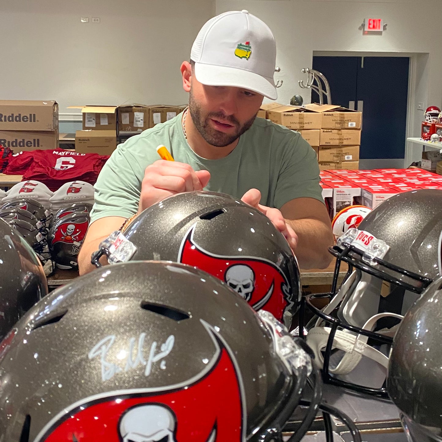 Baker Mayfield Signed Tampa Bay Buccaneers Full Size Replica Helmet