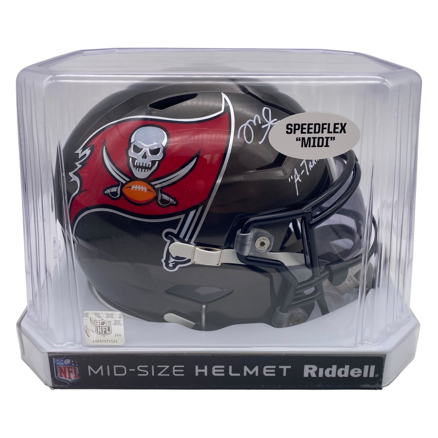 Mike Alstott A-Train Signed Tampa Bay Buccaneers MIDI Mid Size SpeedFlex Helmet