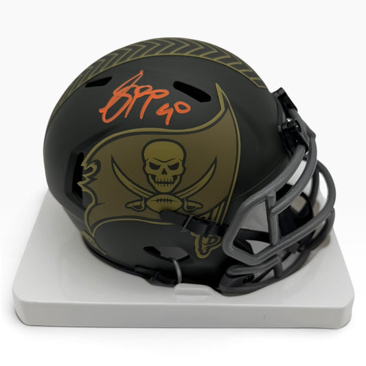 Jason Pierre-Paul Signed Tampa Bay Buccaneers 2025 Salute to Service Alternate Speed Mini Football Helmet