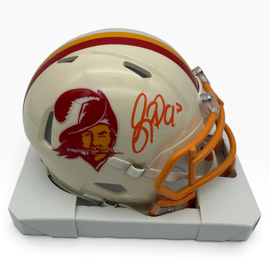 Jason Pierre-Paul Signed Tampa Bay Buccaneers Retro Alternate Speed Mini Football Helmet