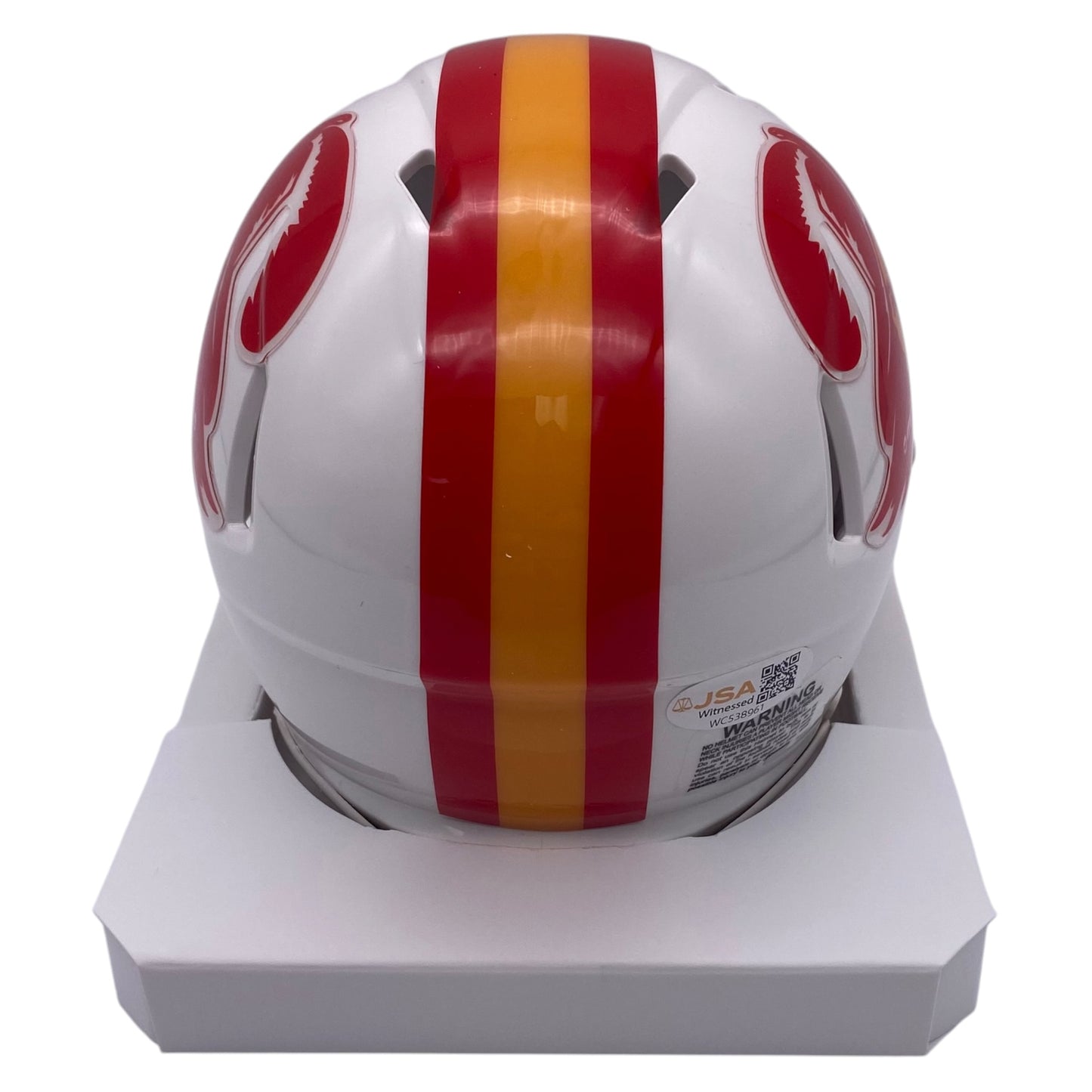 Hardy Nickerson Signed Tampa Bay Buccaneers Throwback Mini Speed Football Helmet