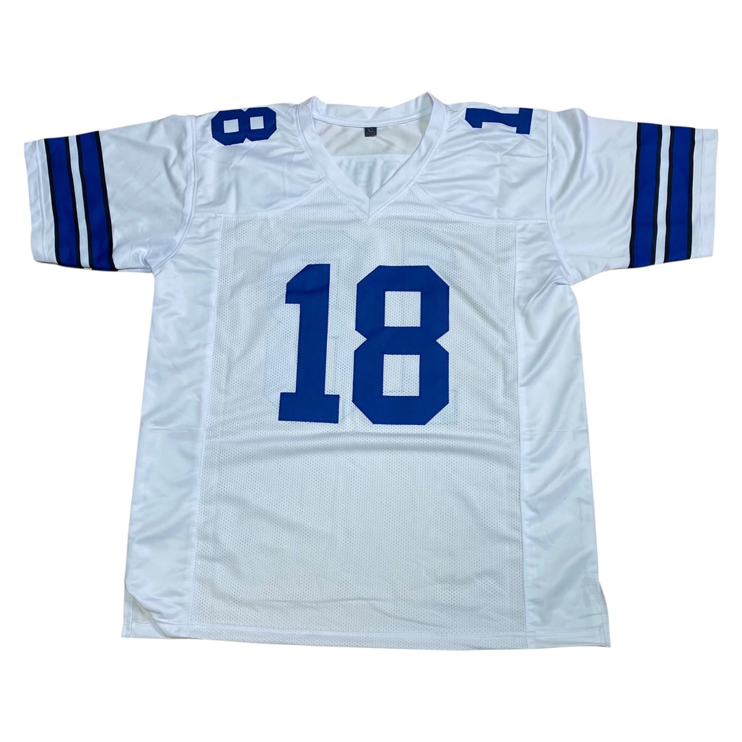 Bernie Kosar signed White #18 Stitched Jersey - Dallas Cowboys QB