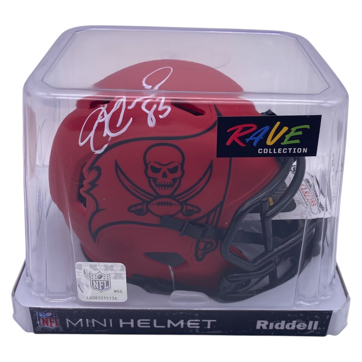 Joe Jurevicius Signed Tampa Bay Buccaneers Rave Alternate Mini Helmet