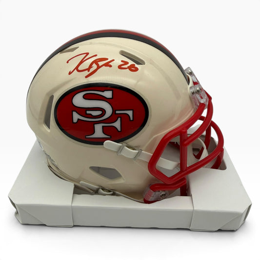 Kaelon Black Signed San Francisco 49ers Retro Alternate Speed Mini Football Helmet
