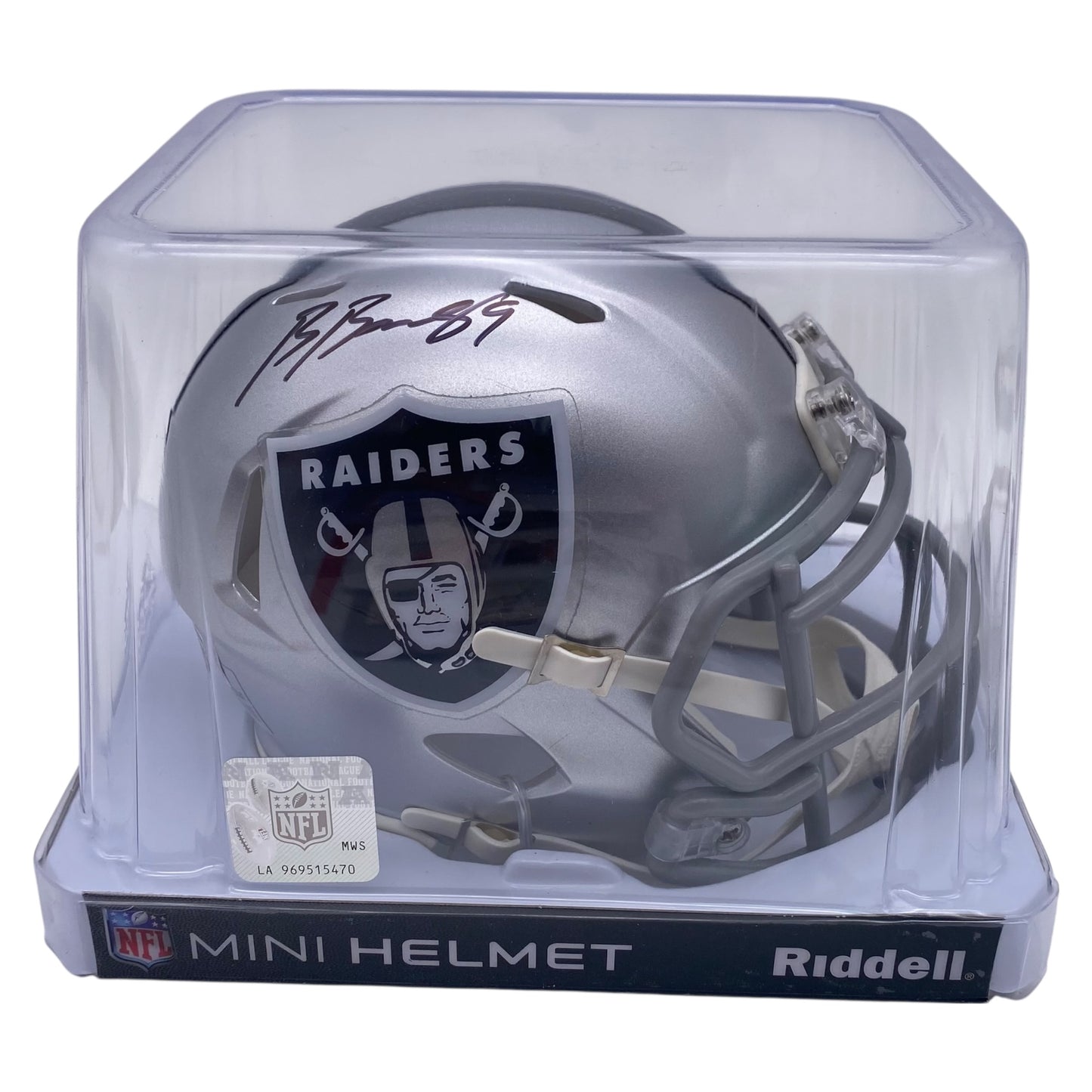 Brock Bowers Signed Las Vegas Raiders Speed Mini Football Helmet