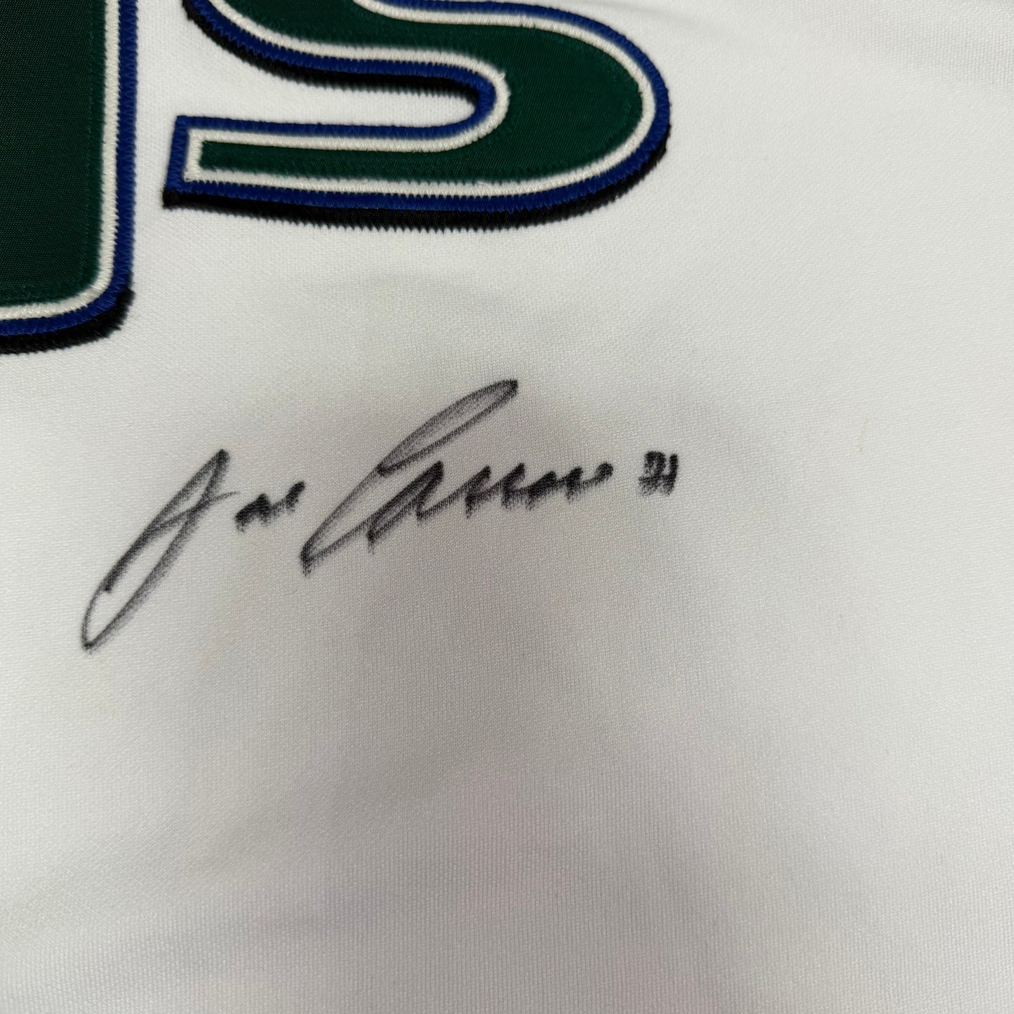 Jose Canseco Signed White Tampa Bay Devil Rays Russell Authentic Jersey