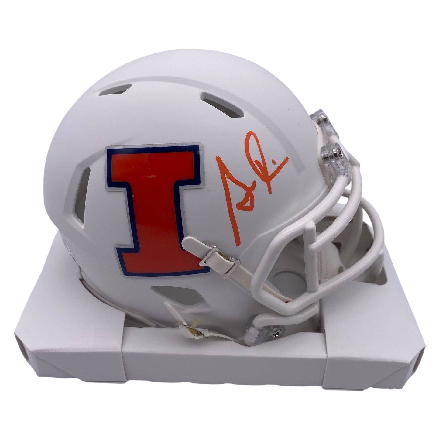 Simeon Rice Signed Illinois Fighting Illini Speed Mini Helmet