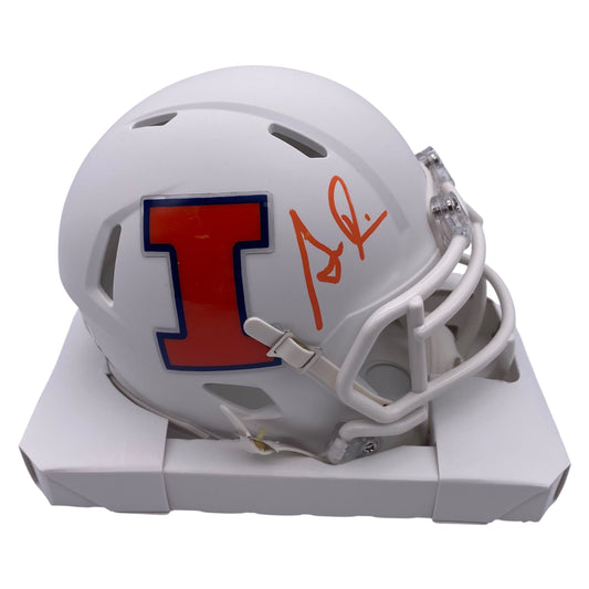 Simeon Rice Signed Illinois Fighting Illini Speed Mini Helmet