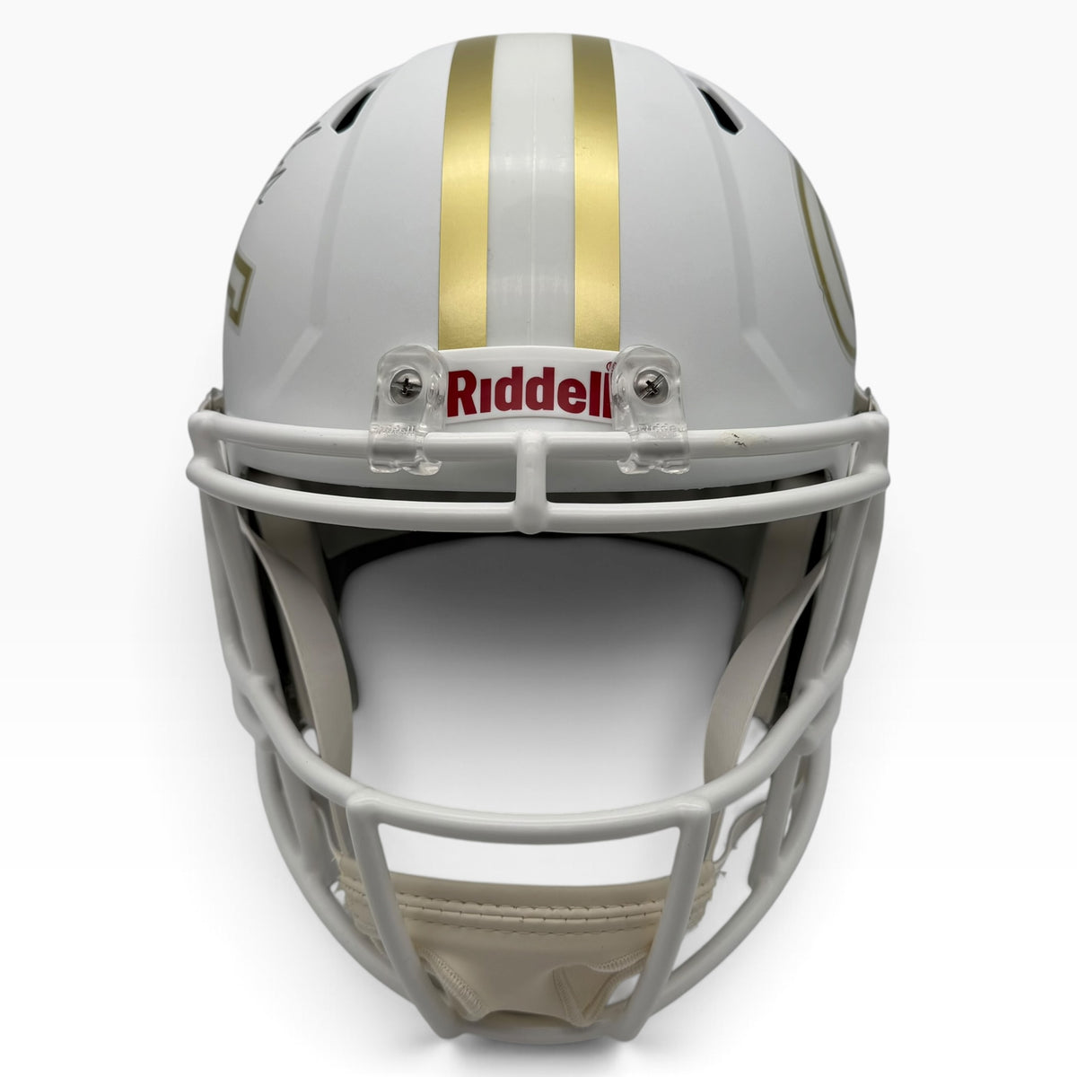 Justice Haynes Signed Georgia Tech Yellow Jackets White Speed Full Size Replica Helmet