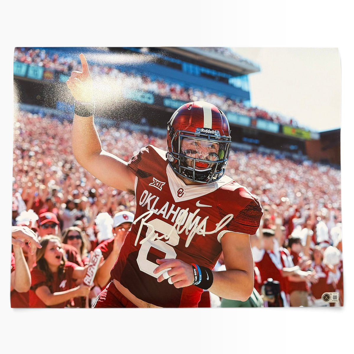 Baker Mayfield Signed Oklahoma Sooners 16x20 Photo