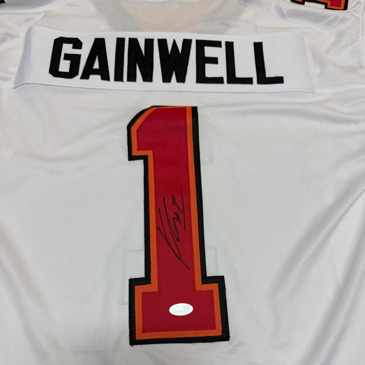 Kenny Gainwell Signed White #1 Jersey - Tampa Bay Buccaneers RB