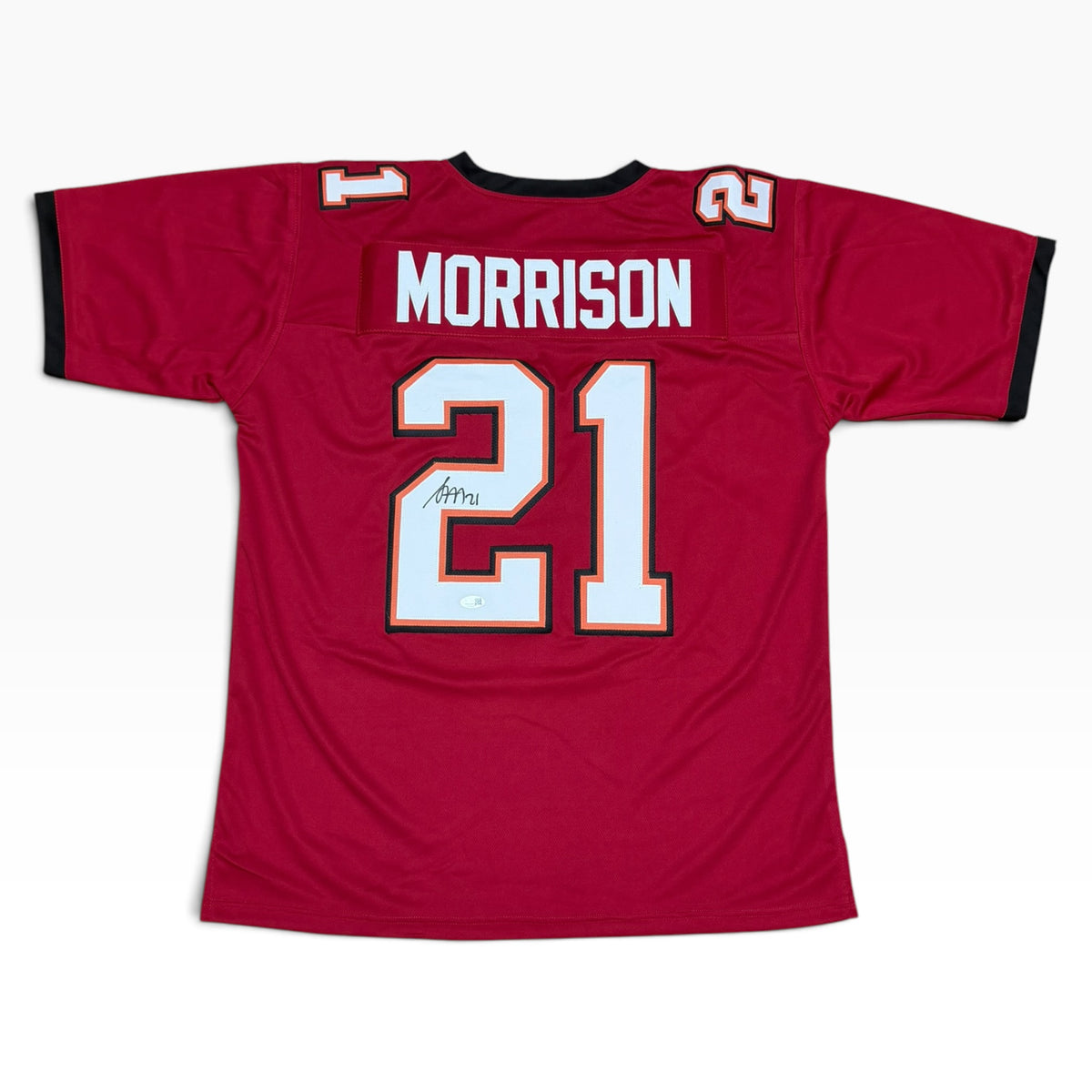 Benjamin Morrison Signed Red #21 Jersey - Tampa Bay Buccaneers DB