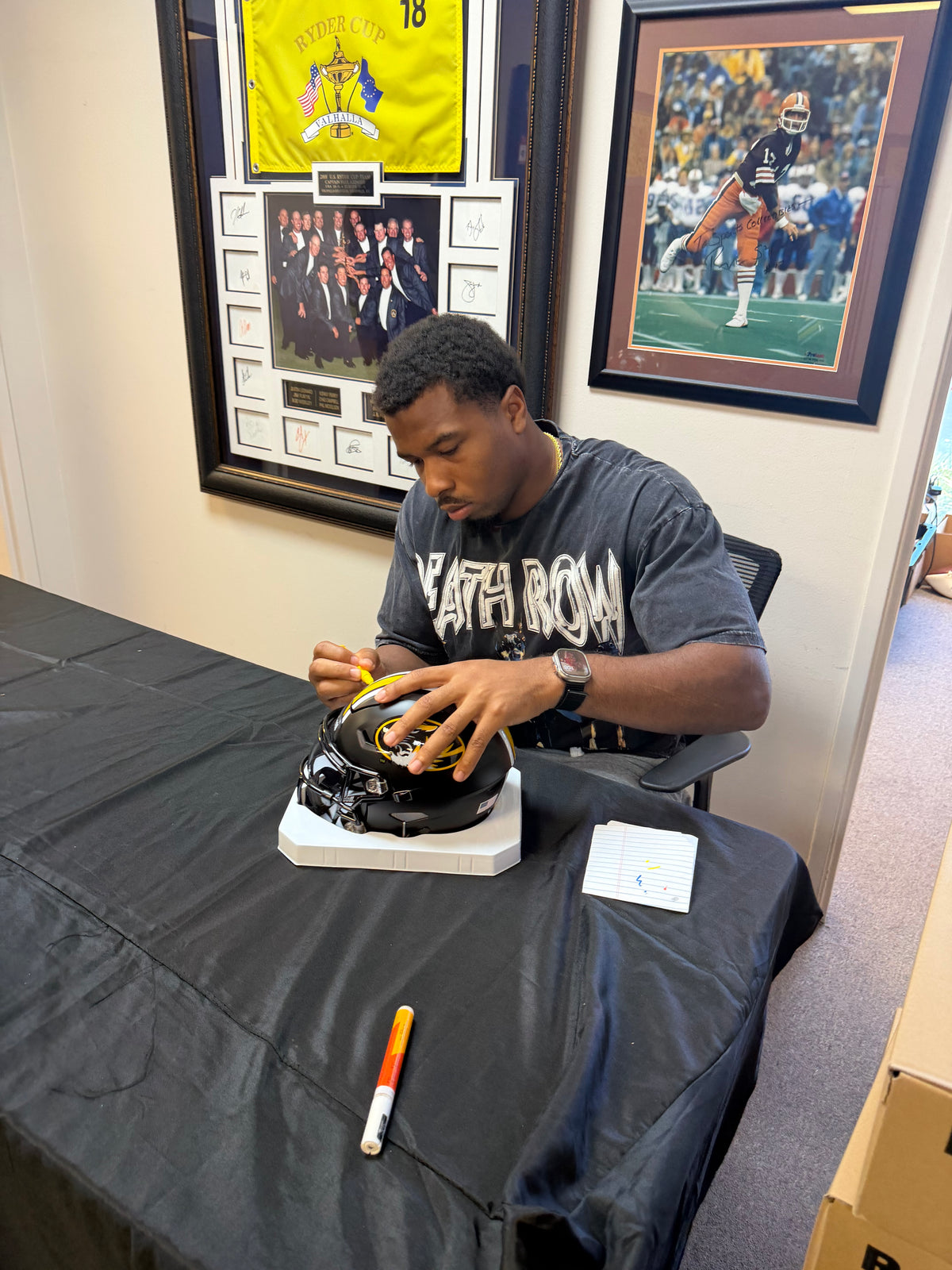 Josiah Trotter Signed Missouri Tigers SpeedFlex MIDI Mid-Size Football Helmet