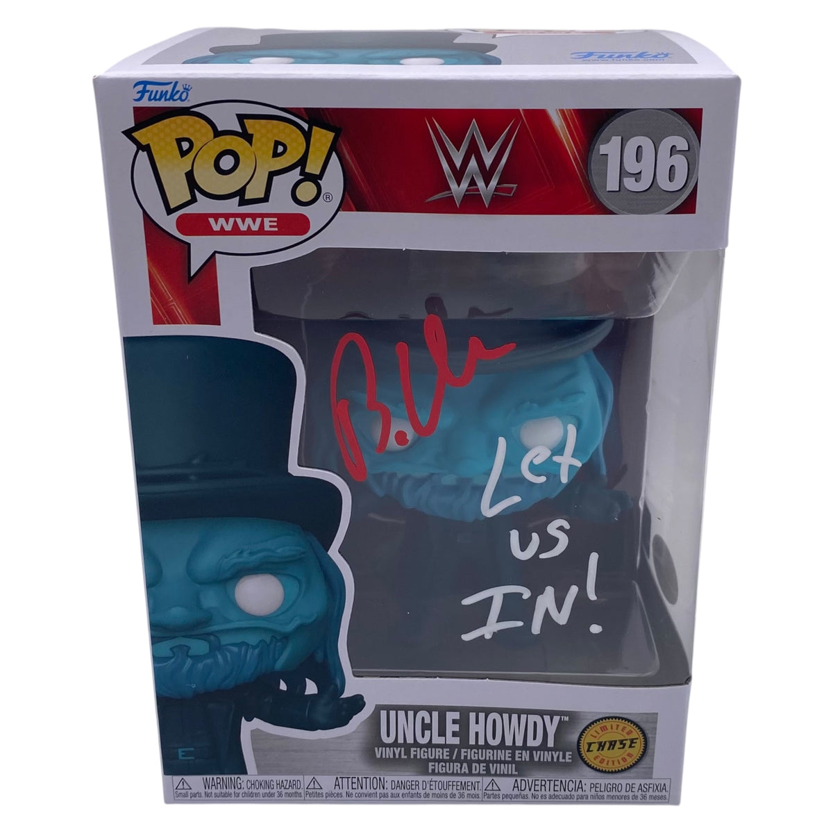 Funko Pop! Uncle Howdy WWE #196 Signed by Uncle Howdy aka Bo Dallas Chase Variant