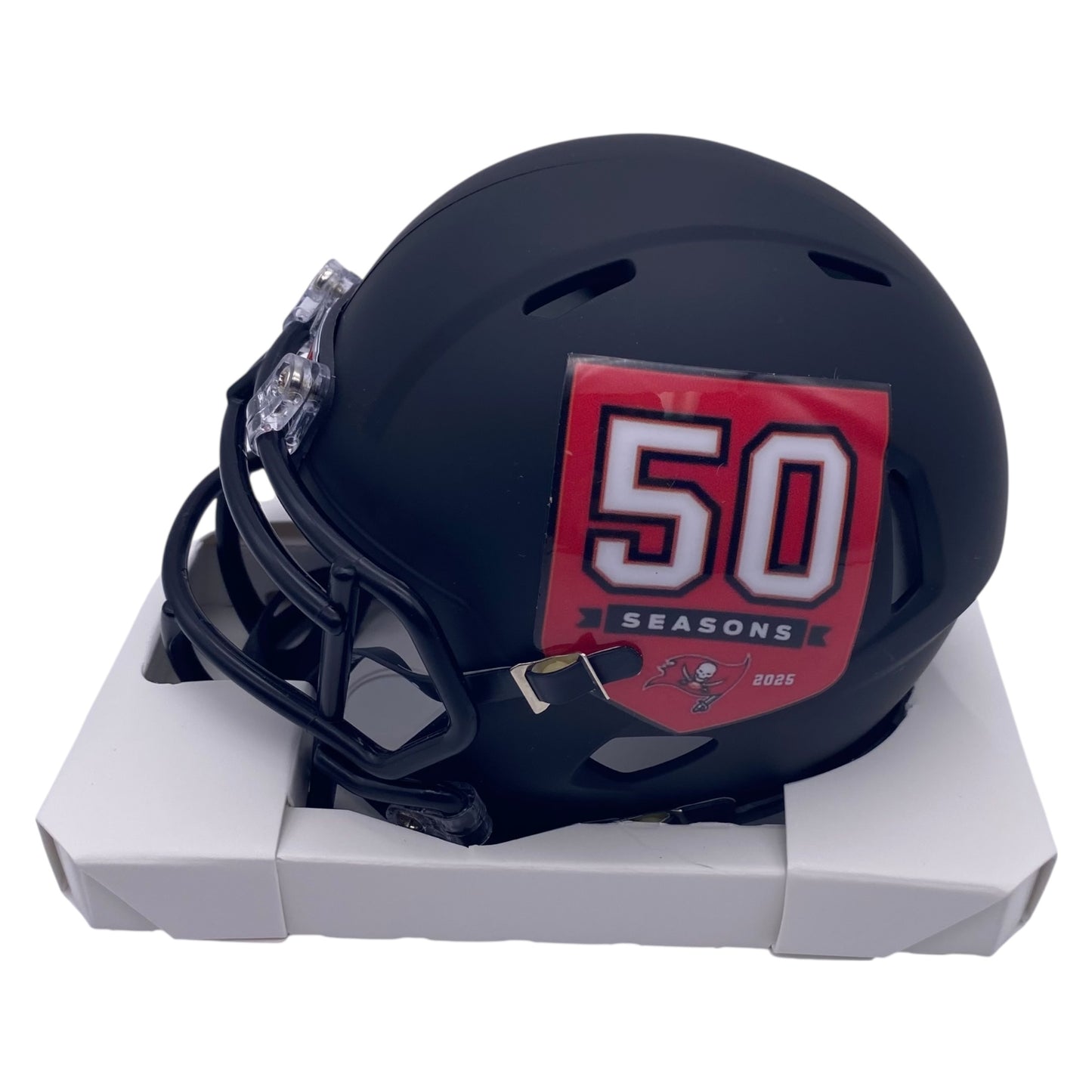 Baker Mayfield Signed Tampa Bay Buccaneers 50th Anniversary Alternate Speed Mini Helmet