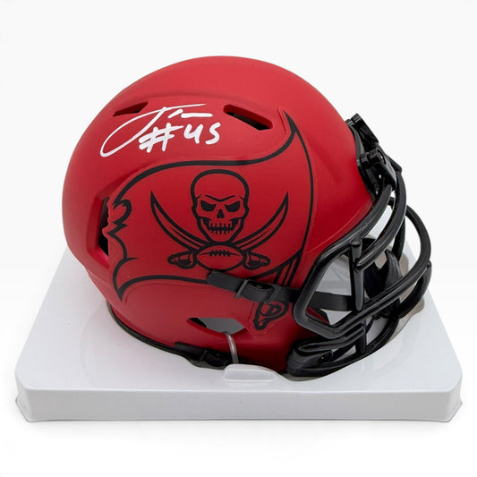 Josiah Trotter Signed Tampa Bay Buccaneers Rave Alternate Speed Mini Helmet