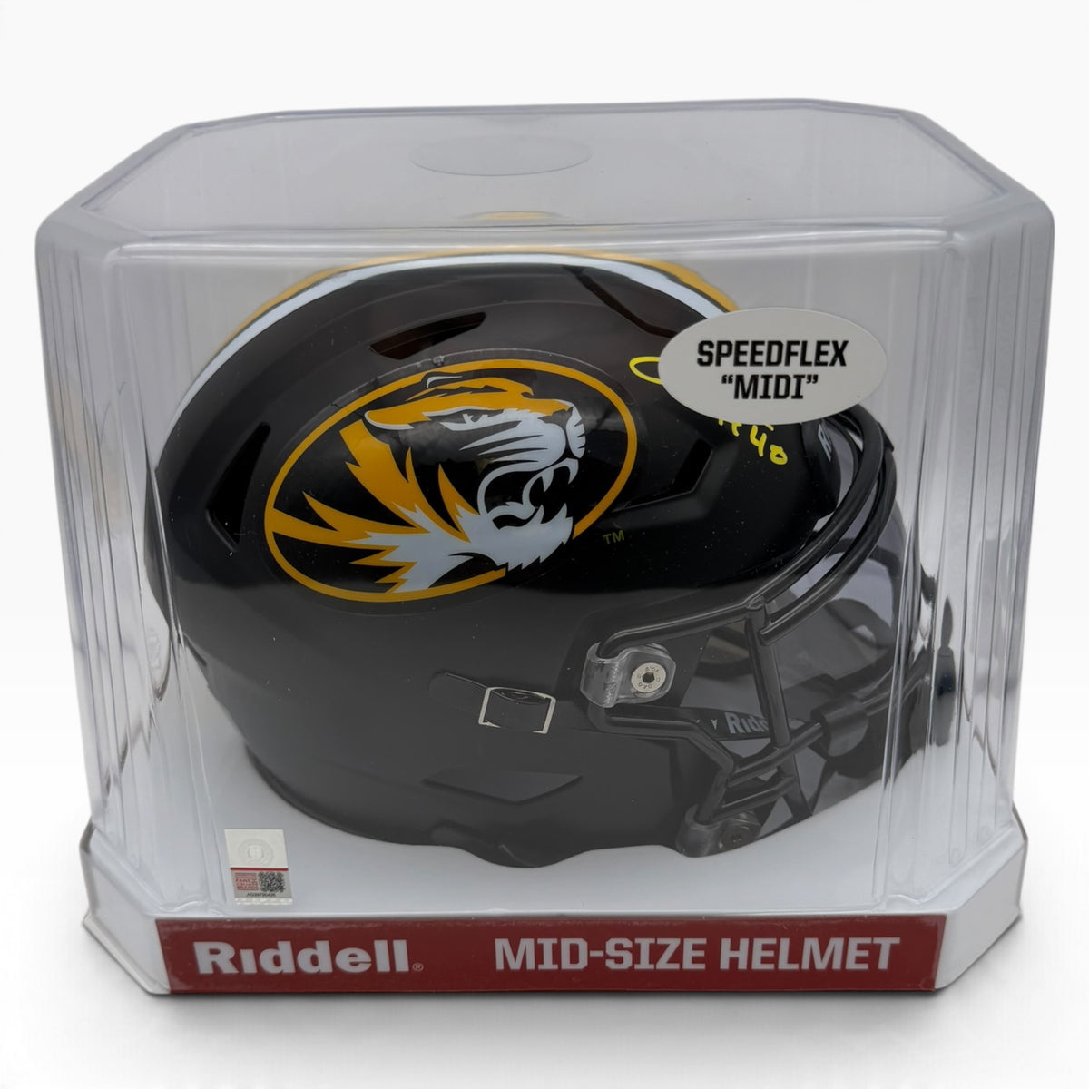 Josiah Trotter Signed Missouri Tigers SpeedFlex MIDI Mid-Size Football Helmet