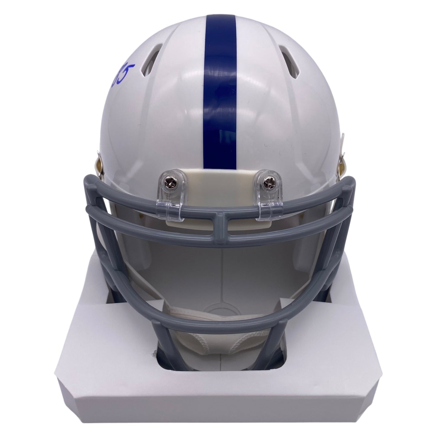Ken Dilger Signed Indianapolis Colts Throwback Alternate Mini Speed Football Helmet