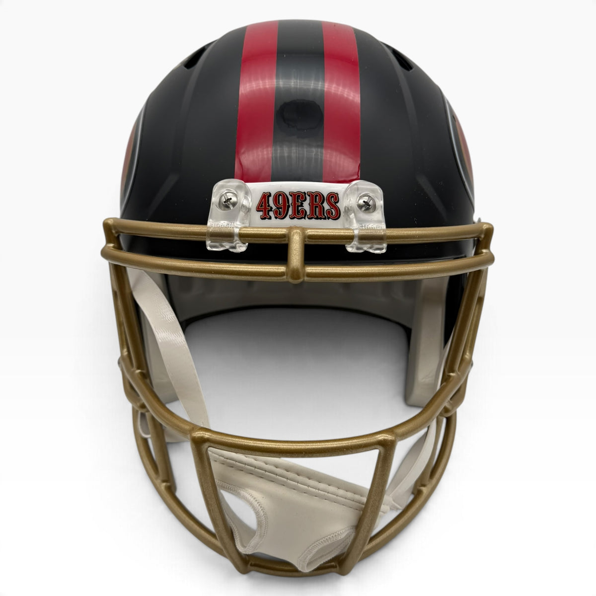 Kaelon Black Signed San Francisco 49ers Black Alternate Full Size Replica Football Helmet