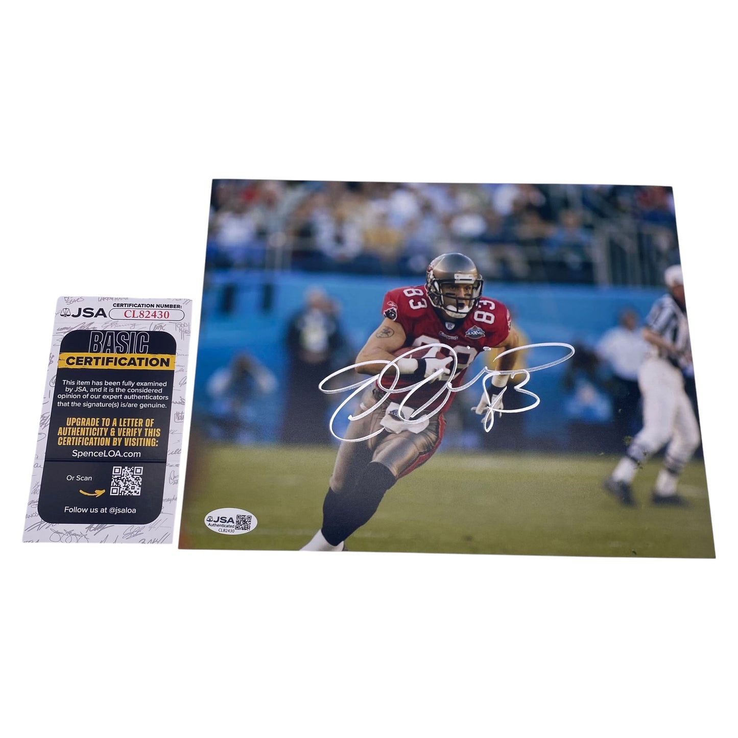 Joe Jurevicius Signed Tampa Bay Buccaneers 8x10 Photo