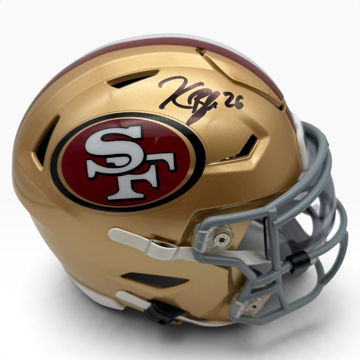 Kaelon Black Signed San Francisco 49ers SpeedFlex MIDI Mid-Size Football Helmet