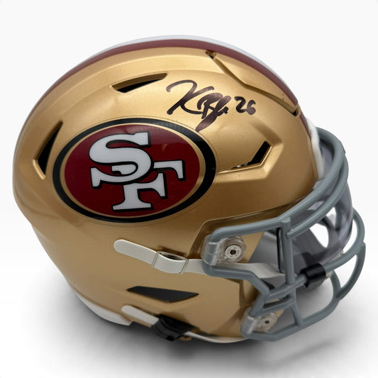 Kaelon Black Signed San Francisco 49ers SpeedFlex MIDI Mid-Size Football Helmet