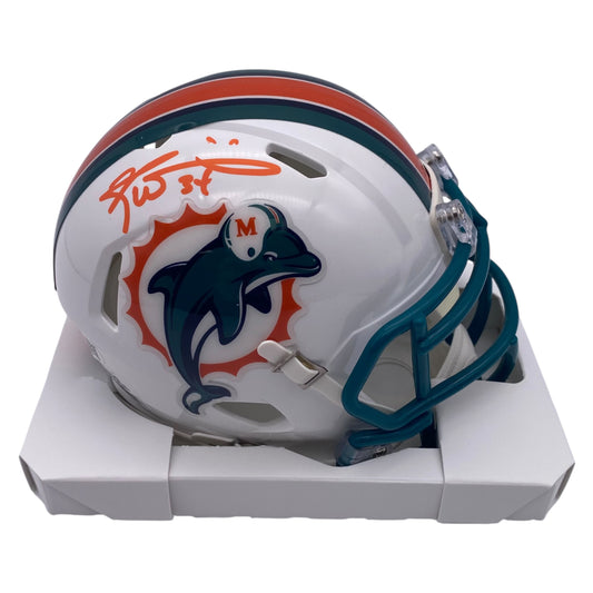 Ricky Williams Signed Miami Dolphins Mini Speed Football Helmet
