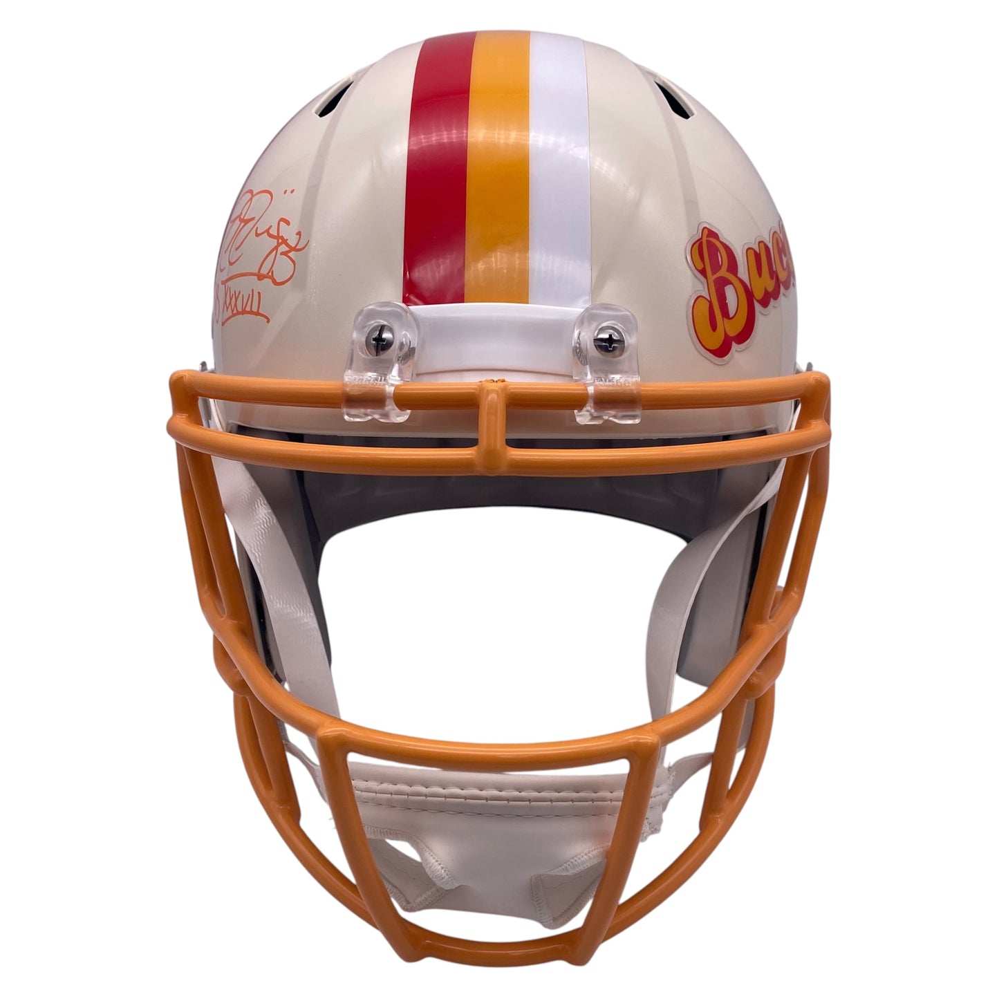 Joe Jurevicius Signed Tampa Bay Buccaneers Retro Alternate Full Size Replica Helmet