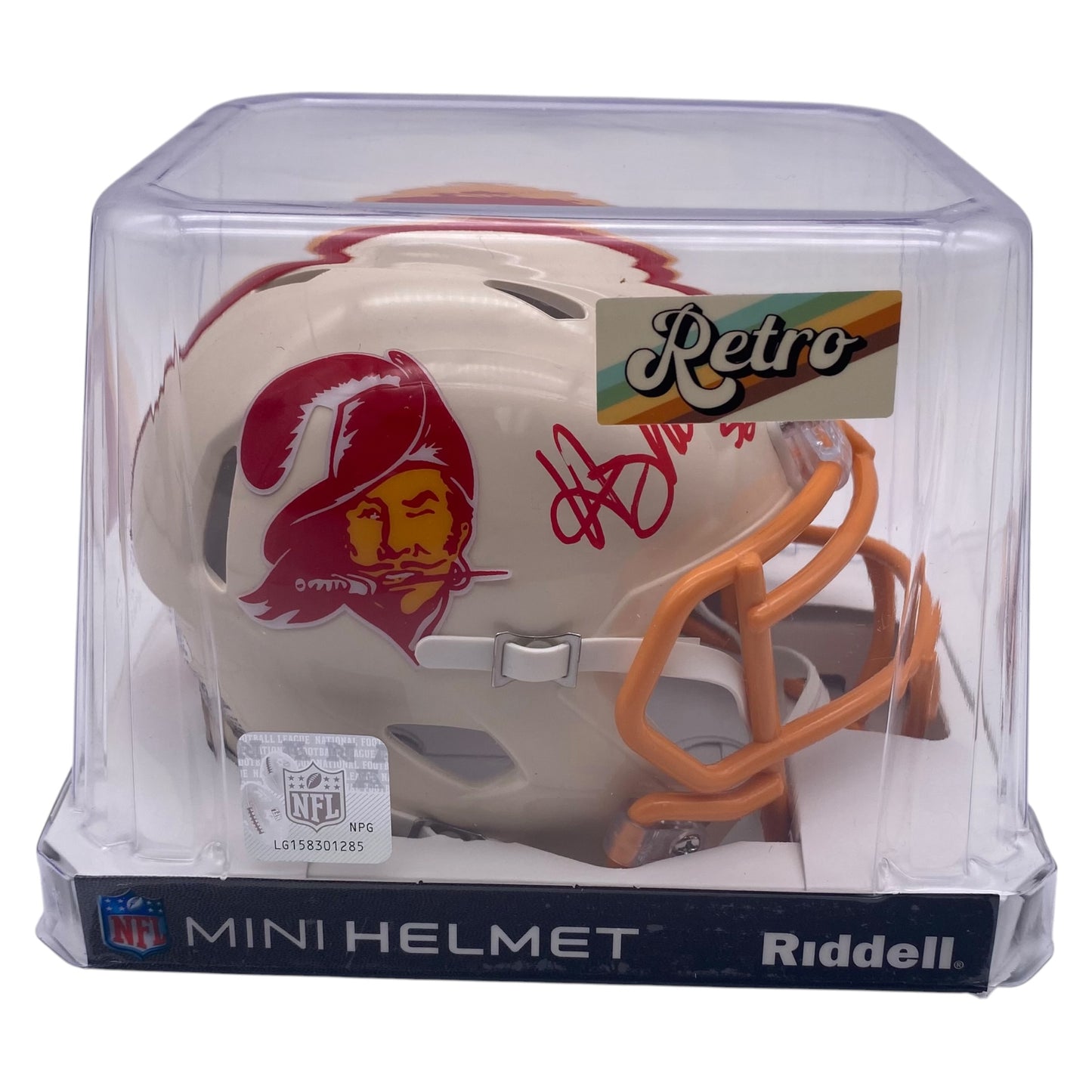 Hardy Nickerson Signed Tampa Bay Buccaneers Retro Alternate Mini Speed Football Helmet