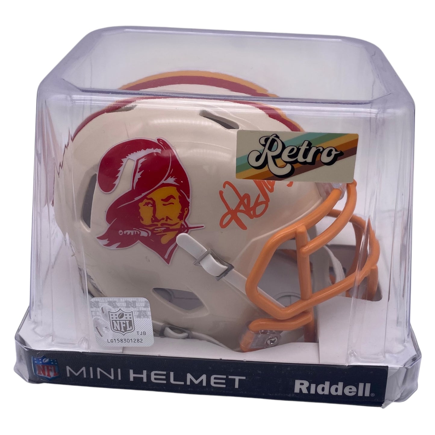 Hardy Nickerson Signed Tampa Bay Buccaneers Retro Alternate Mini Speed Football Helmet