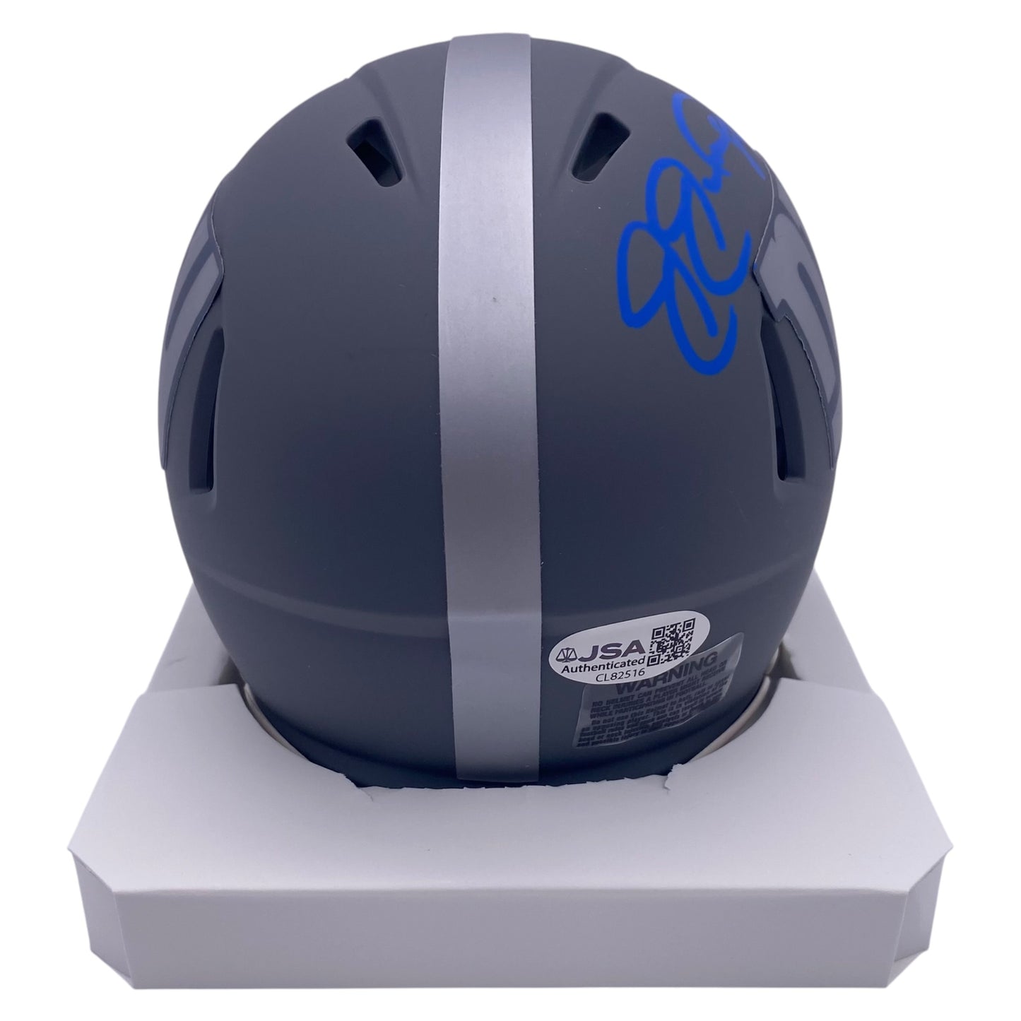 Joe Jurevicius Signed New York Giants Slate Alternate Mini Helmet