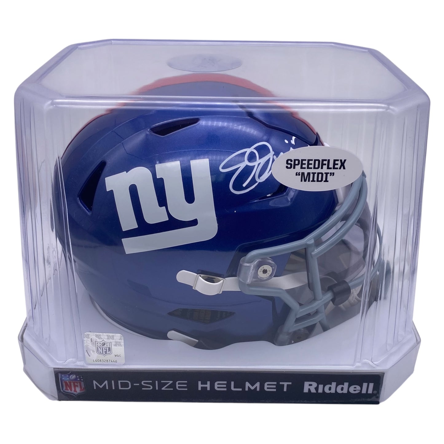 Joe Jurevicius Signed New York Giants SpeedFlex MIDI Mid-Size Football Helmet