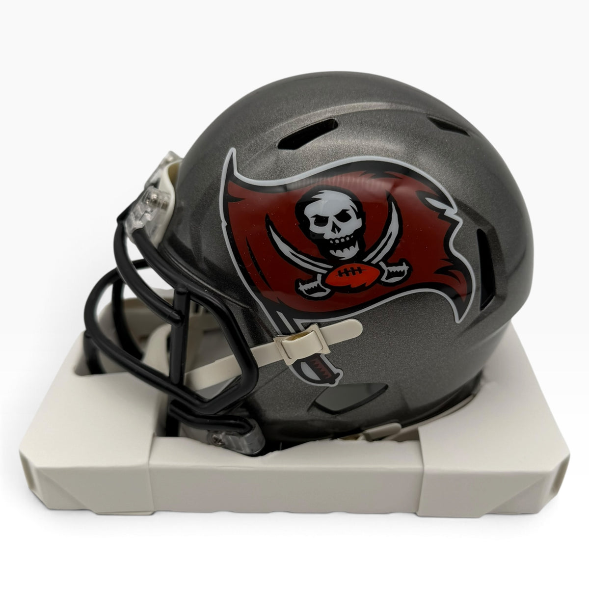Ronde Barber Signed Tampa Bay Buccaneers Mini Speed Football Helmet