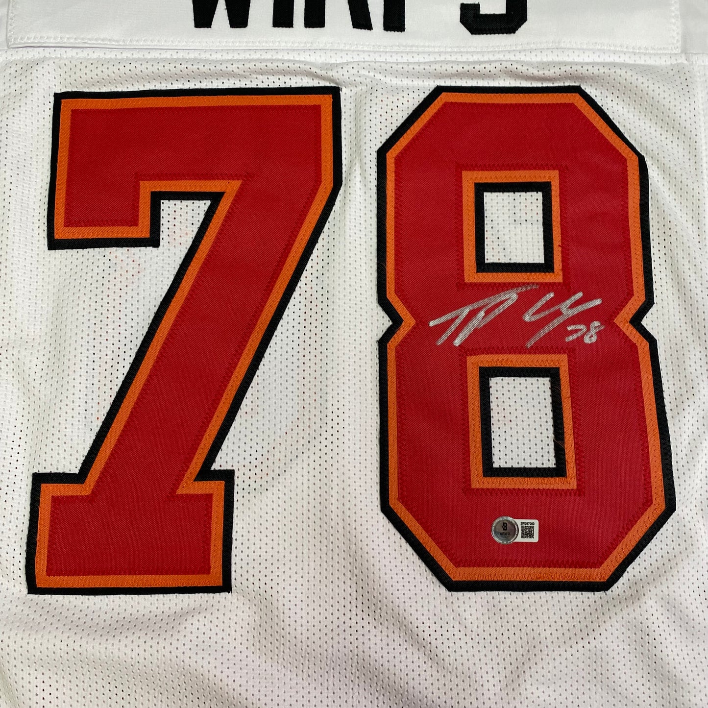 Tristan Wirfs Signed #78 Stitched Jersey Tampa Bay Buccaneers Style White