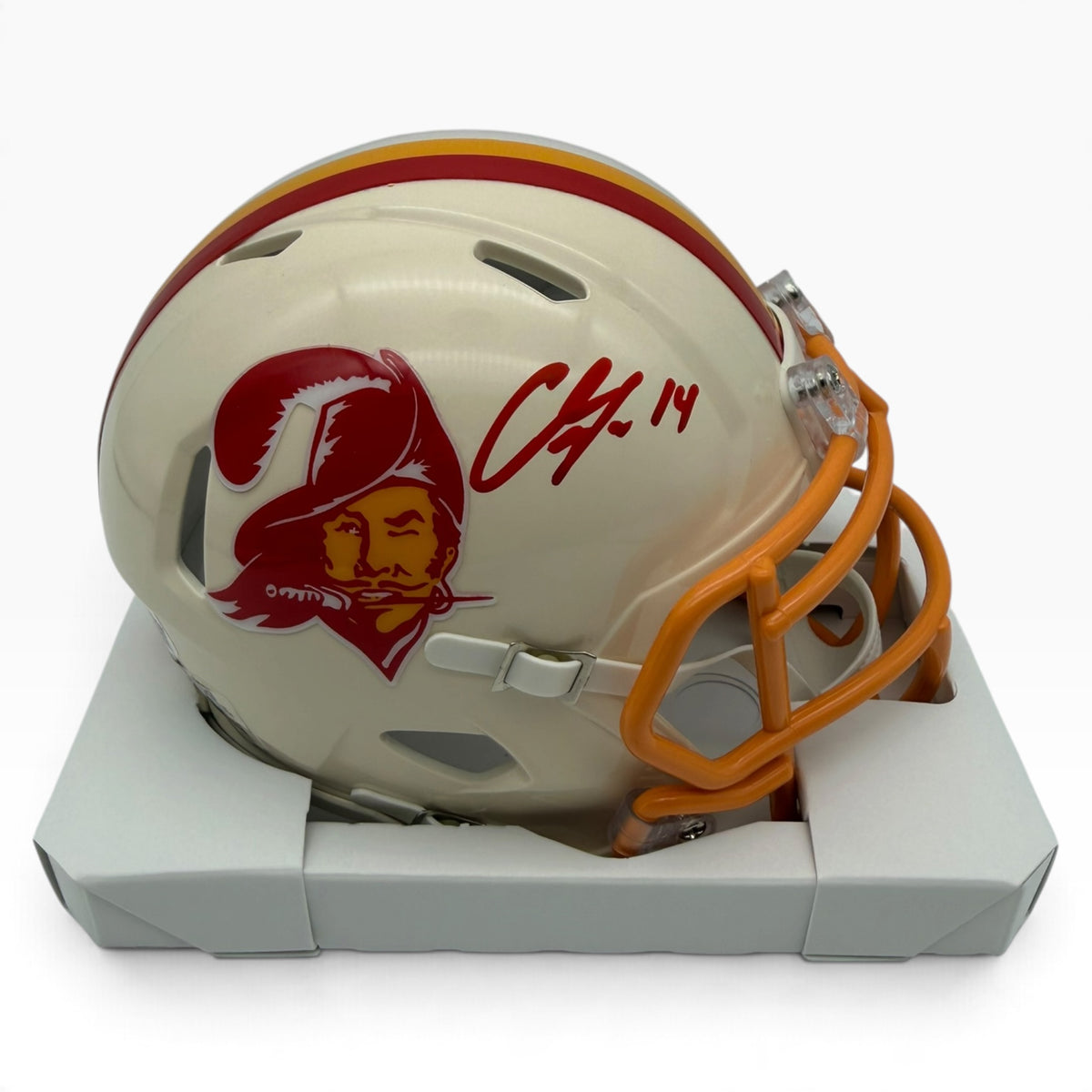 Chris Godwin Signed Tampa Bay Buccaneers Retro Alternate Speed Mini Helmet