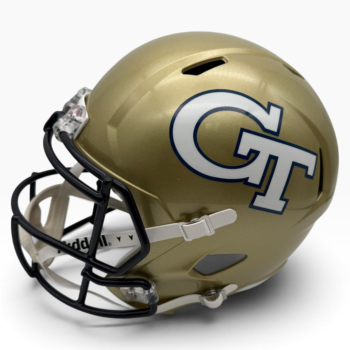 Justice Haynes Signed Georgia Tech Yellow Jackets Gold Speed Full Size Replica Helmet