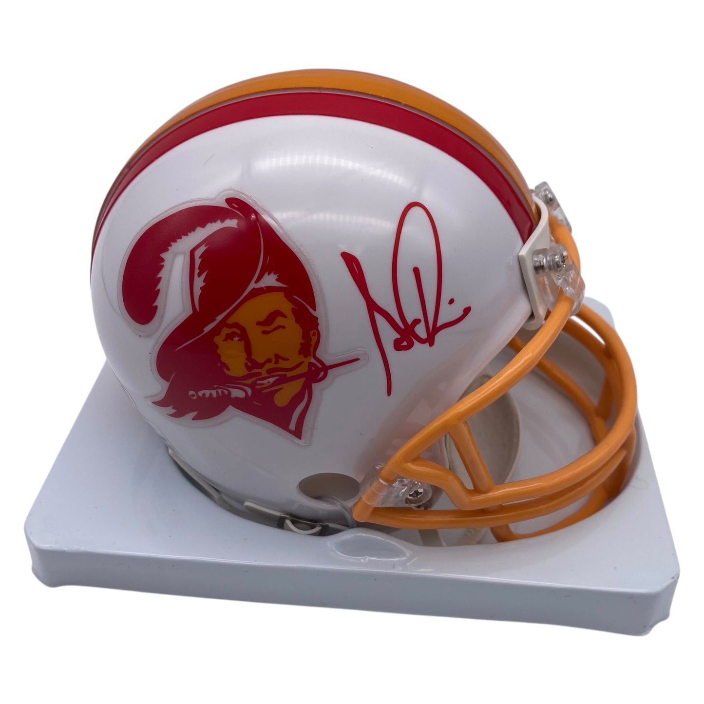 Simeon Rice Signed Tampa Bay Buccaneers Throwback Mini Helmet