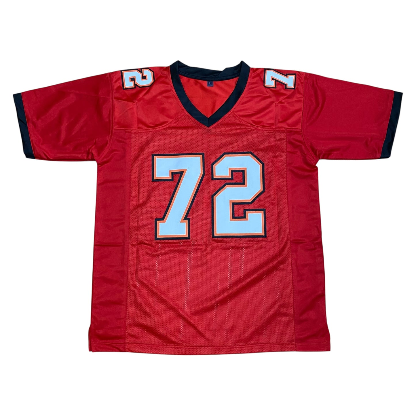 Chidi Ahanotu Signed Red #72 Stitched Jersey - Tampa Bay Buccaneers DL