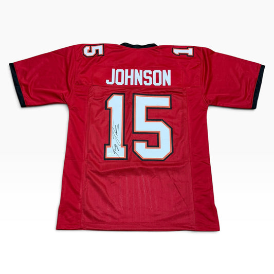 Tez Johnson Signed Red #15 Jersey - Tampa Bay Buccaneers WR