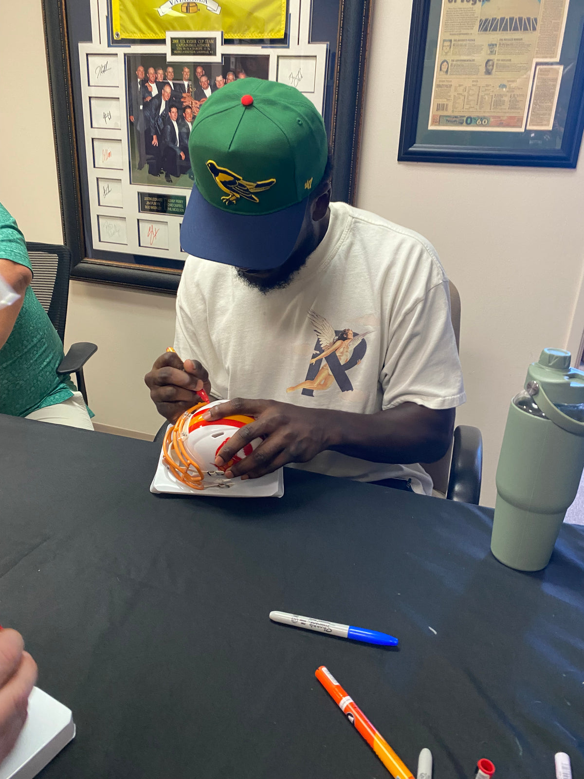 Chris Godwin Signed Tampa Bay Buccaneers Throwback Creamsicle Speed Mini Helmet