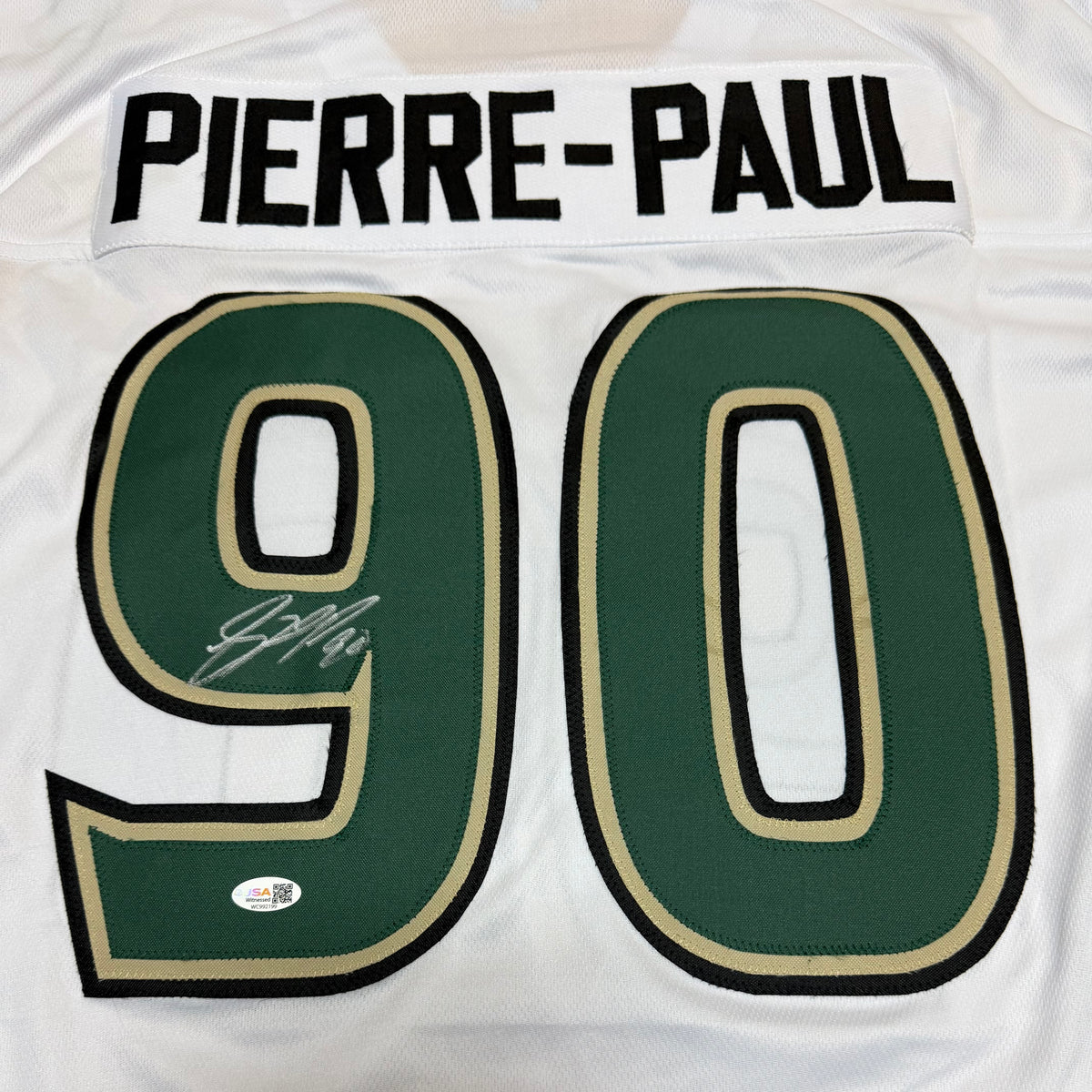 Jason Pierre-Paul Signed White #90 Jersey - USF South Florida Bulls Edge
