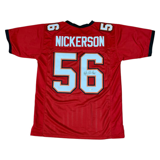 Hardy Nickerson Signed Red #56 Jersey - Tampa Bay Buccaneers LB
