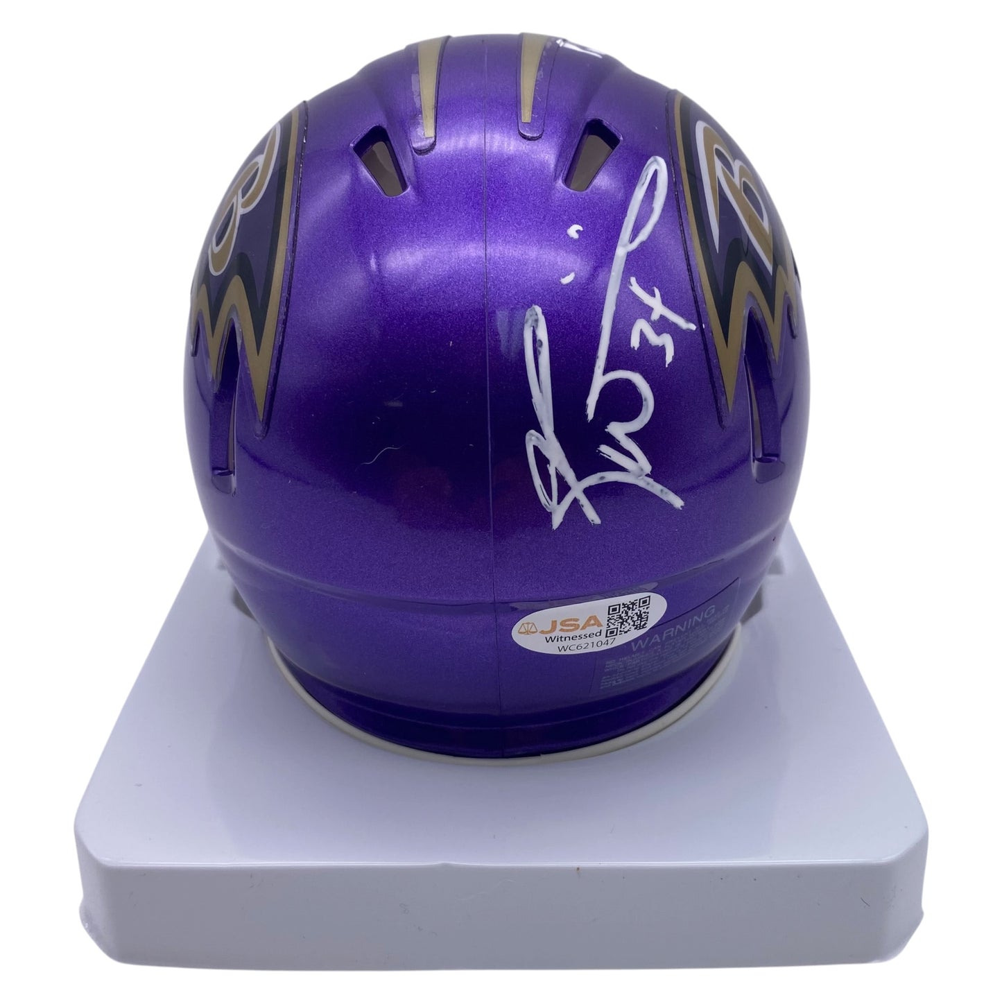 Ricky Williams Signed Baltimore Ravens Flash Alternate Mini Speed Football Helmet
