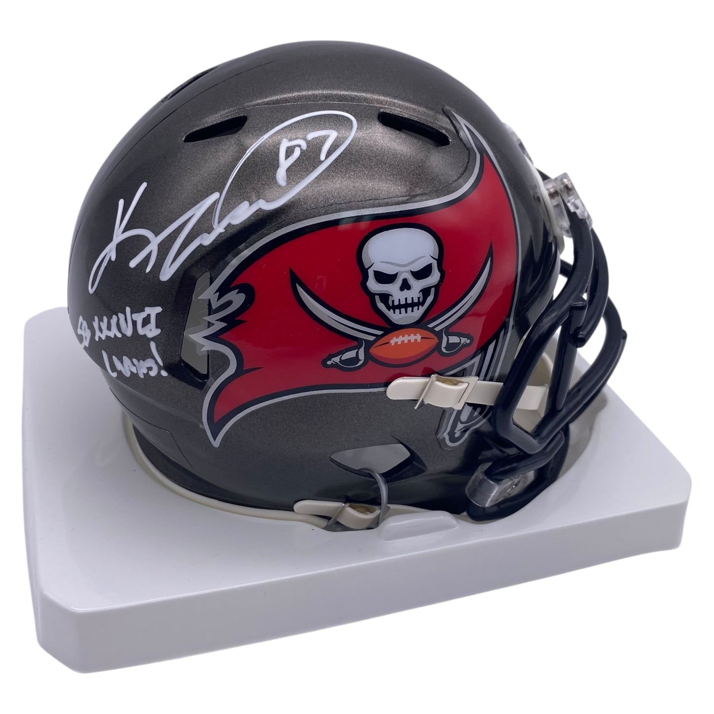 Keenan McCardell Signed Tampa Bay Buccaneers Mini Speed Football Helme – VIP Memorabilia