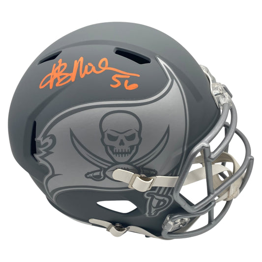 Hardy Nickerson Signed Tampa Bay Buccaneers Slate Alternate Speed Replica Full Size Football Helmet