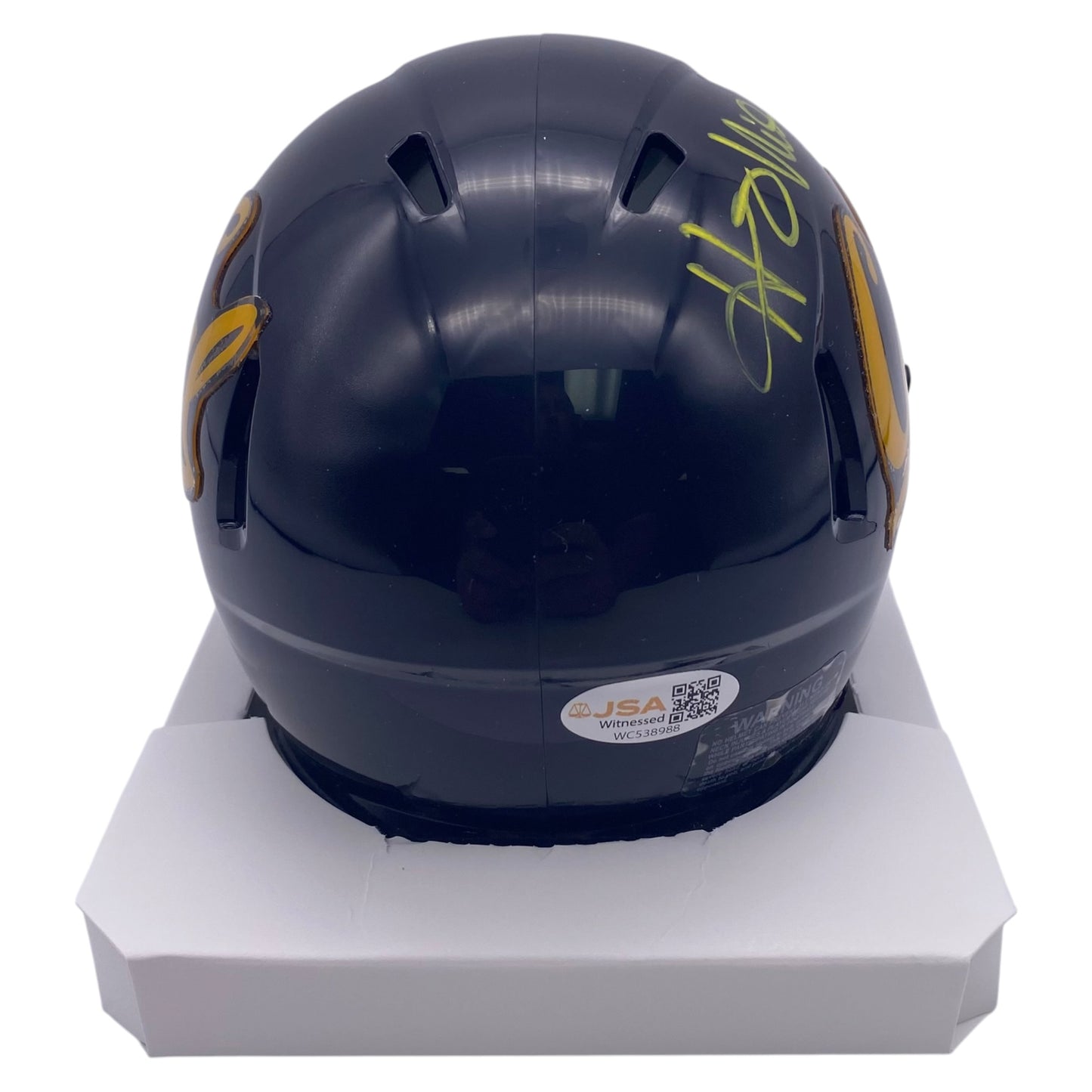 Hardy Nickerson Signed Cal Golden Bears Mini Speed Football Helmet