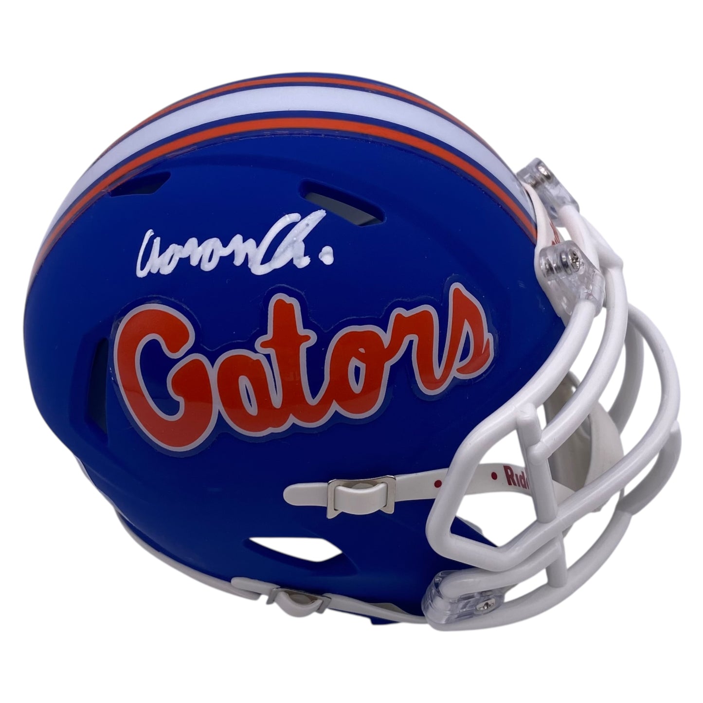 Aaron Chiles Signed Florida Gators Blue Alternate Mini Speed Football Helmet