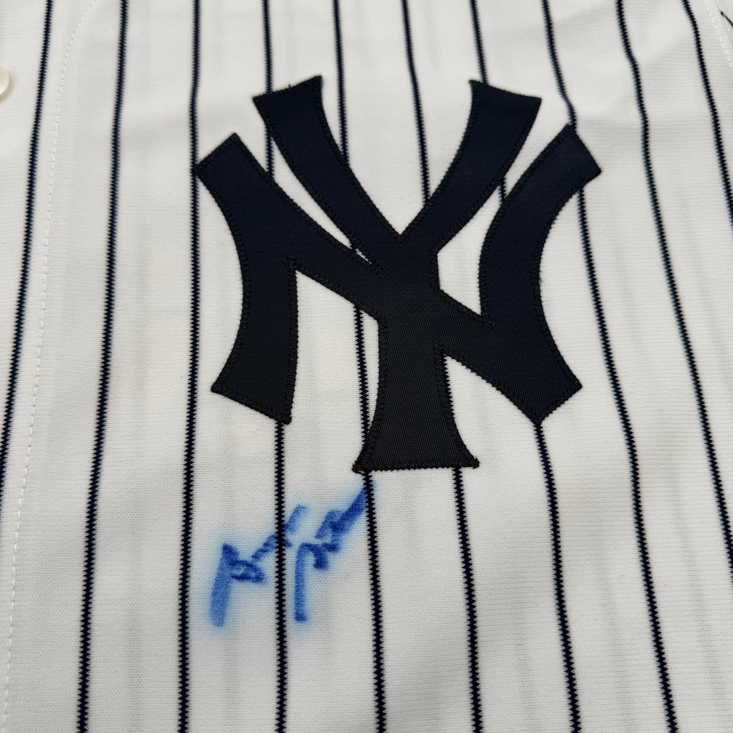 George Steinbrenner "The Boss" Signed White Pin Stripe Majestic Authentic Jersey New York Yankees Owner