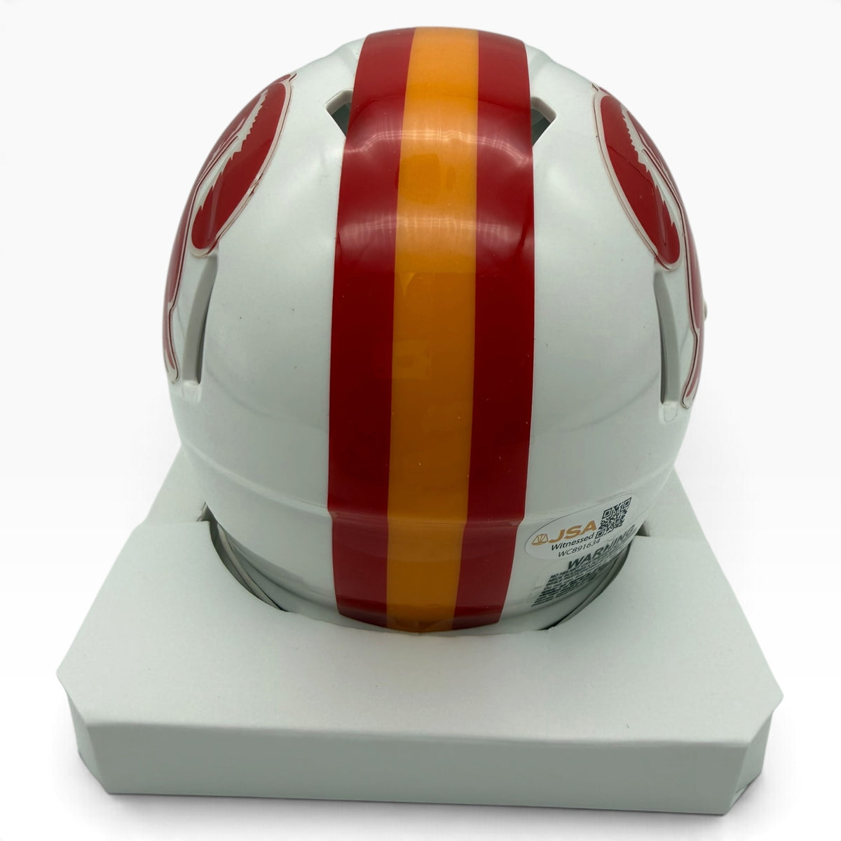 Josiah Trotter Signed Tampa Bay Buccaneers Creamsicle Speed Mini Helmet