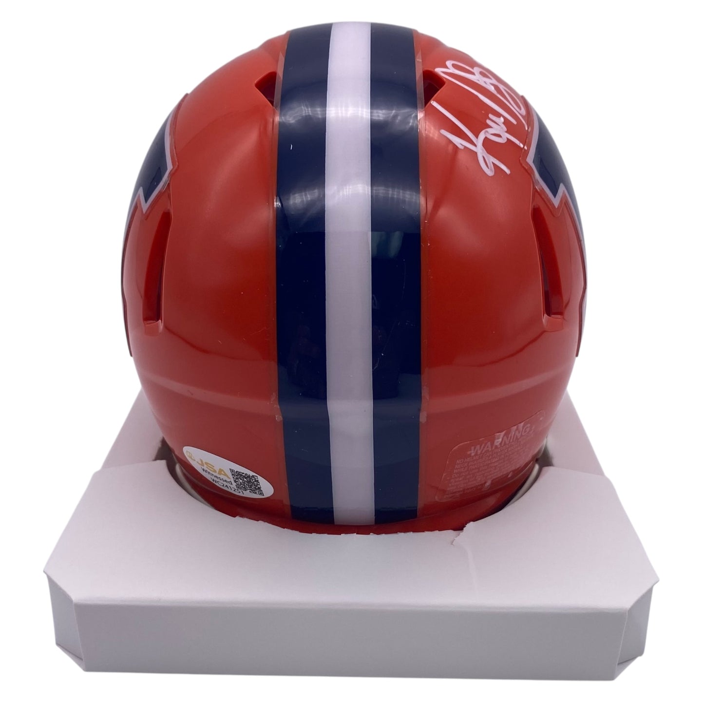 Ken Dilger Signed Illinois Fighting Illini Mini Speed Football Helmet